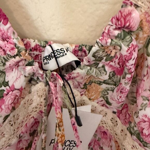NWT Princess Polly Emily Maxi Dress Pink Floral - Picture 13 of 15